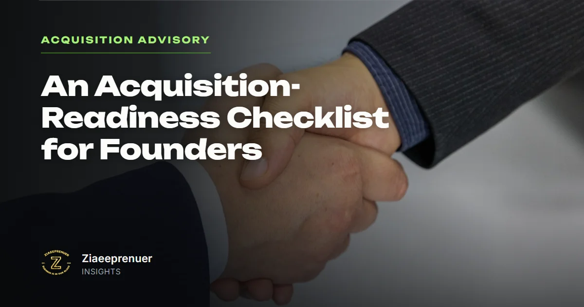 An Acquisition-Readiness Checklist for Founders